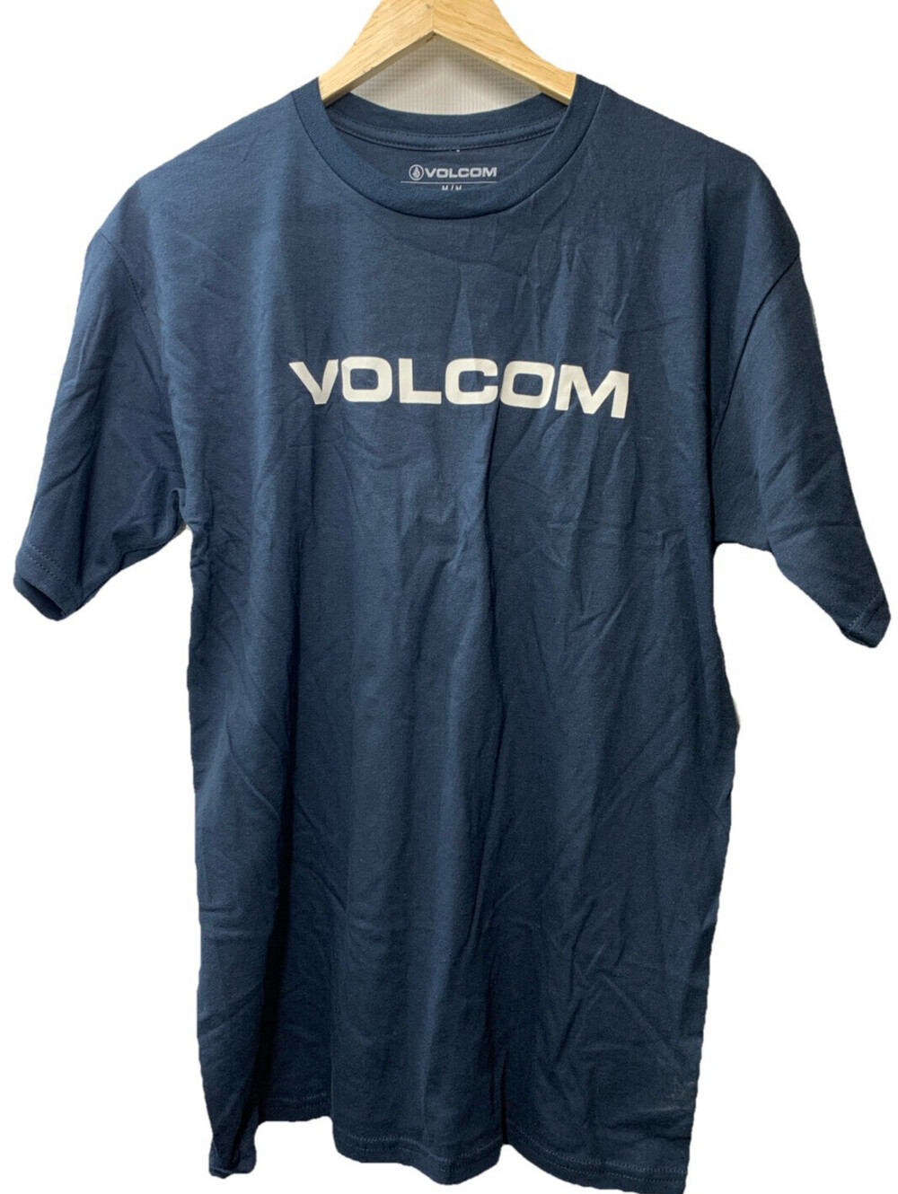 Volcom Men's Zebra Euro Short Sleeve T-shirt Patrol Blue A3502338 Crew Neck Med